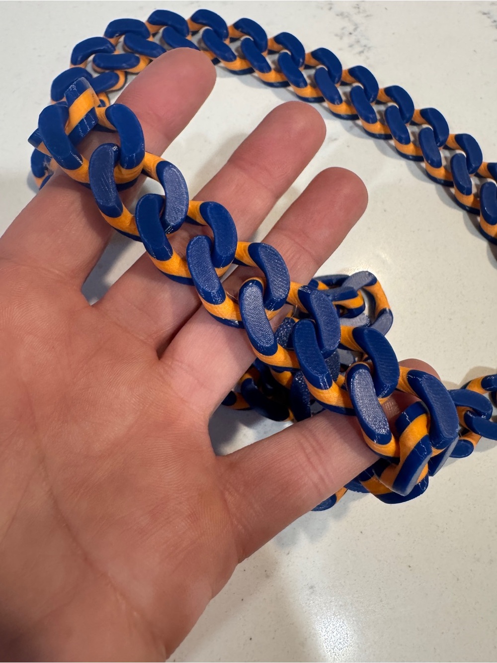 Chicago Bears 3D Printed Oversized Statement Chain & Logo Pendant Necklace - Picture 10 of 12
